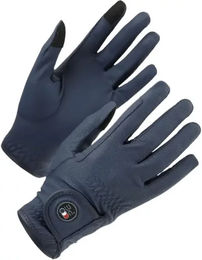 Premier Equine Reithandschuhe Damen Metaro aus Kunstleder wasserabweisend Blau XXL – Bild 1 von 6