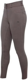 Premier Equine Reithose Virtue Full Grip für Damen in Grau und Braun Größe 42 – Bild 1 von 4