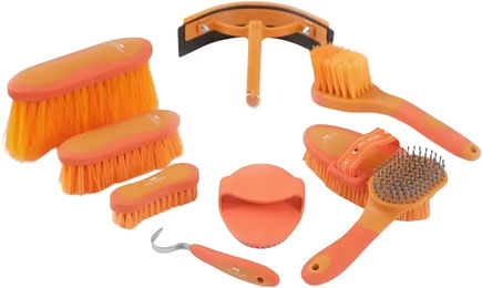Premier Equine Reitputzset für Pferde in Orange – Bild 1 von 4