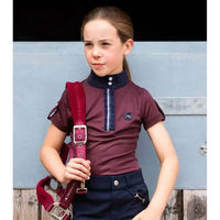 Produktbild von Premier Equine Reitshirt Mini Amia für Kinder in Braun und Rot