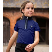 Produktbild von Premier Equine Reitshirt Mini Amia für Mädchen in Blau Grösse 7/8 Jahre