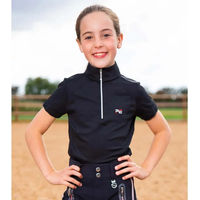 Produktbild von Premier Equine Reitshirt Mini Remisa für Mädchen 5-6 Jahre Schwarz