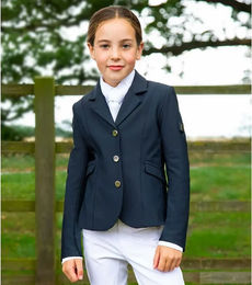 Premier Equine Reitturnierjacke für Mädchen in Blau – Bild 1 von 1