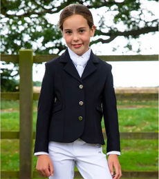 Premier Equine Reitturnierjacke für Mädchen in Schwarz – Bild 1 von 1
