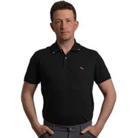 Produktbild von Premier Equine Respiro Reit-Poloshirt für Herren aus Baumwolle Schwarz Größe L