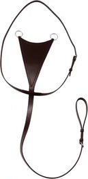 Produktbild von Premier Equine Rosello Martingale mit Latz aus Leder in Braun