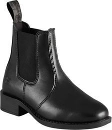 Premier Equine Rossago Chelsea Reitstiefel für Kinder aus Kunstleder Schwarz Größe 32 – Bild 1 von 5