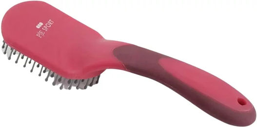 Produktbild von Premier Equine Rosshaarbürste zur Mähnen- und Schweifpflege in Rosa