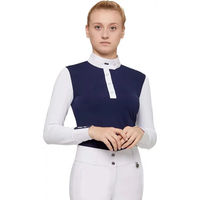 Produktbild von Premier Equine Rossini Lycra Turnierpolo Damen Blau