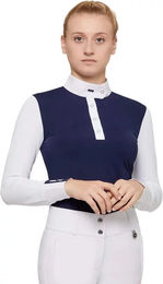 Premier Equine Rossini Lycra Turnierpolo Damen Blau Größe 38 – Bild 1 von 4