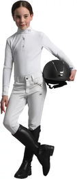 Produktbild von Premier Equine Rossini Reitshirt für Mädchen aus Lycra Weiß