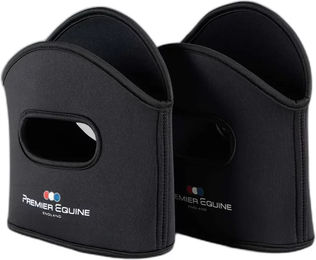 Produktbild von Premier Equine Sattelgurtbezug aus Neopren in Schwarz für Pferde