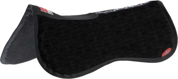 Produktbild von Premier Equine Sattelpad Halbviertel mit Memory Foam Schwarz für Vollblut/VB