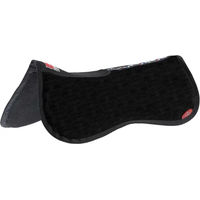 Produktbild von Premier Equine Sattelpad Halbviertel mit Memory Foam Schwarz für Vollblut/VB
