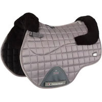 Produktbild von Premier Equine Sattelunterlage für Pferde Atlantis CC aus Satin und Wolle in Grau