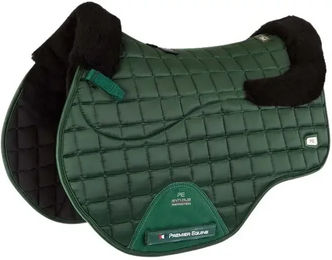 Premier Equine Sattelunterlage für Pferde Atlantis CC aus Satin und Wolle in Grün – Bild 1 von 3