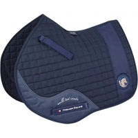 Produktbild von Premier Equine Sattelunterlage für Pferde aus Baumwolle MPJ GP Jump Plain Blau Pony