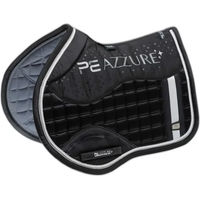 Produktbild von Premier Equine Sattelunterlage für Pferde aus Satin und Polyester rutschfest in Blau oder Schwarz