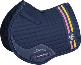 Produktbild von Premier Equine Sattelunterlage MPJ GP Jump Glitter aus Baumwolle für Ponys in Blau