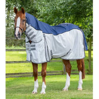 Produktbild von Premier Equine ShowerTex Fliegendecke für Pferde in Blau aus Polyester mit Beutel