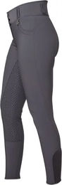Produktbild von Premier Equine Sophia Reithose für Damen in Grau Größe 34 hochtailliert