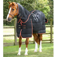 Produktbild von Premier Equine Stable Buster Stalldecke für Pferde mit Halswärmer in Schwarz aus Polyester