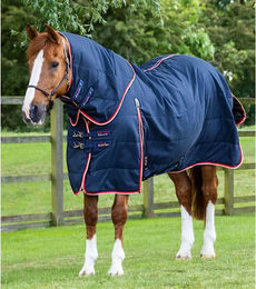 Premier Equine Stable Buster Stalldecke mit Halsteil aus Polyester in Blau - 100 g – Bild 1 von 1