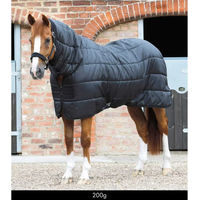 Produktbild von Premier Equine Stalldecke mit Halsteil in Schwarz - 200 g