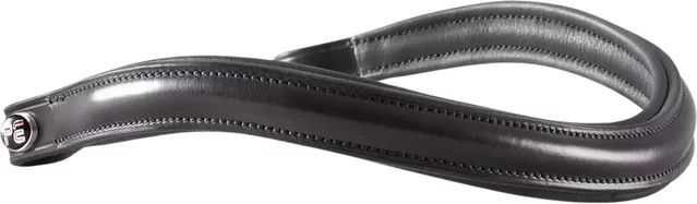 Produktbild von Premier Equine Stirnband aus Glattleder für Pferde in Schwarz