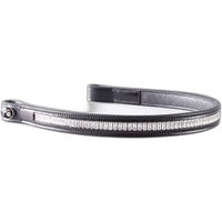 Produktbild von Premier Equine Stirnband mit Kristall aus Leder in Schwarz