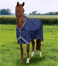 Produktbild von Premier Equine Stratus 600D Series Outdoor-Pferdedecke aus Polyester in Blau