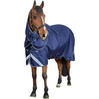 Produktbild von Premier Equine Stratus 600D Series Outdoor-Pferdedecke mit Halsabdeckung in Blau