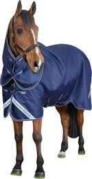Premier Equine Stratus 600D Series Outdoor-Pferdedecke mit Halsabdeckung in Marine Blau 152 cm – Bild 1 von 1