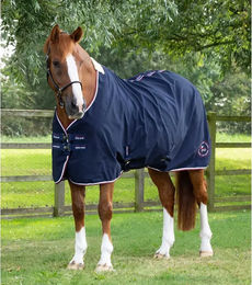 Premier Equine Stratus Stalldecke für Pferde aus Polyester in Schwarz oder Blau – Bild 1 von 4