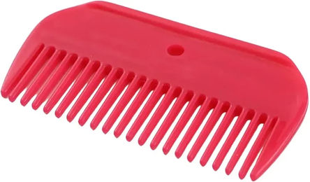 Produktbild von Premier Equine Striegel aus Kunststoff zur Mähnen- und Schweifpflege für Pferde in Rosa oder Rot