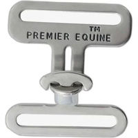 Produktbild von Premier Equine T-Befestigungsset für Decken-Übergurte aus Edelstahl in Silber