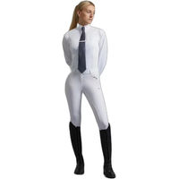 Produktbild von Premier Equine Tessa Wettkampf-Reitbluse für Damen aus Baumwolle Weiß Größe 36