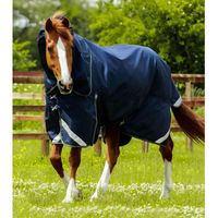 Produktbild von Premier Equine Titan Outdoor-Decke für Pferde mit Halsteil in Blau aus Nylon