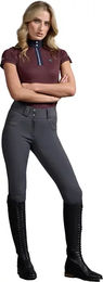Produktbild von Premier Equine Torino II Reithose Damen Full Grip Grau Größe 42