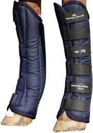 Premier Equine Transportgamaschen Travel-Tech Xtra für Pferde Blau Größe L – Bild 1 von 6