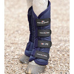 Premier Equine Travel-Tech Transportgamaschen für Pferde Blau Größe S – Bild 1 von 4
