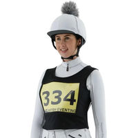 Produktbild von Premier Equine Turnier-Startnummer Weste aus Lycra Schwarz Unisex