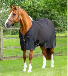 Premier Equine Ventoso Abschwitzdecke Mesh-Hemd für Pferde Schwarz 191 cm – Bild 1 von 2
