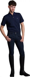 Produktbild von Premier Equine Verismo Reithose für Herren mit Mid Grip und Silikon Grip in Blau