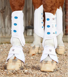 Produktbild von Premier Equine Vorderbeingamaschen Air Cooled Original Eventing aus Neopren Weiß Größe L