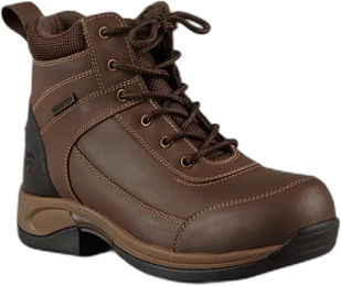 Produktbild von Premier Equine Wasserdichte Leder Reitstiefel Schnürstiefel Unisex Braun Größe 41