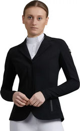 Produktbild von Premier Equine Wettkampfjacke Damen Quarto Schwarz Größe 36