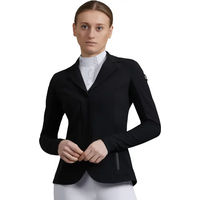 Produktbild von Premier Equine Wettkampfjacke Damen Quarto Schwarz Größe 36