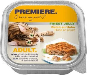 Produktbild von Premiere Adult Katzenfutter Stückchen in Gelee Huhn 64x100 g
