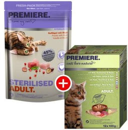 Produktbild von Premiere Adult Sterilised Mischfütterungs-Set für Katzen